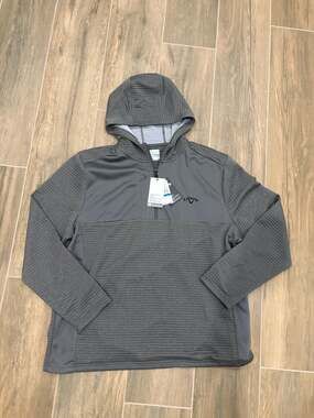 Callaway Men's Opti-Dri Quarter-Zip Ottoman Hoodie in Shade Heather